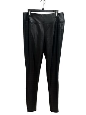GAP Black Faux Leather Leggings - High-Waist Slim Fit